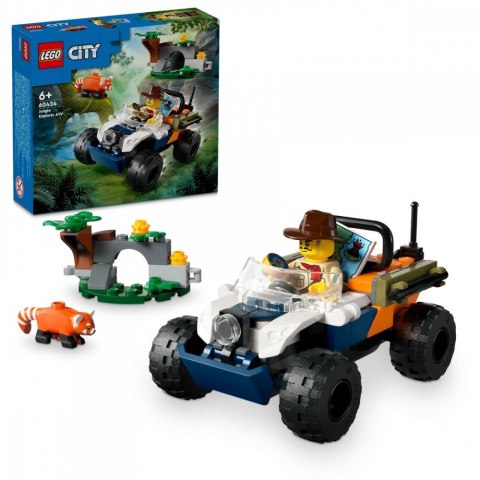 Klocki City 60424 Quad badacza dżungli z pandą czerwoną LEGO