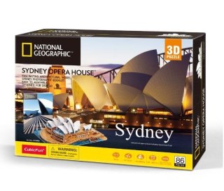 Puzzle 3D National Geographic Sydney 86 elementów Cubic Fun