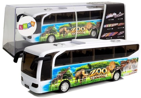 Autobus Wycieczkowy Afryka z Naciągiem Dźwięk Światła LEAN Toys