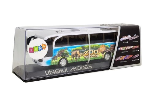 Autobus Wycieczkowy Afryka z Naciągiem Dźwięk Światła LEAN Toys