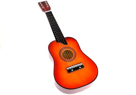 Gitara Drewniana Klasyczna z Kostką Czerwona 60 cm LEAN Toys