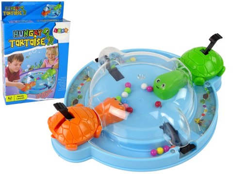 Gra Zręcznościowa Głodne Żółwie z Wyrzutnią Kulek LEAN TOYS