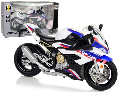 Motocykl Model BMW S1000RR Biały Dźwięki Światła LEAN Toys