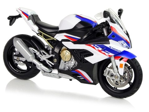 Motocykl Model BMW S1000RR Biały Dźwięki Światła LEAN Toys