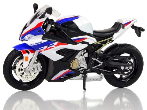 Motocykl Model BMW S1000RR Biały Dźwięki Światła LEAN Toys