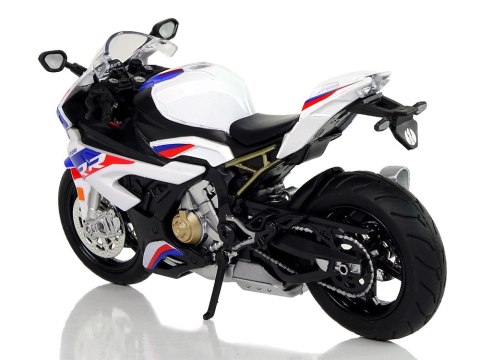 Motocykl Model BMW S1000RR Biały Dźwięki Światła LEAN Toys