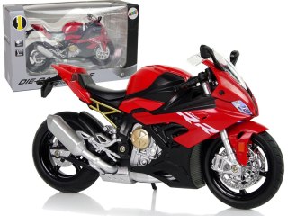 Motocykl Model BMW S1000RR Czerwony Dźwięki Światła LEAN Toys