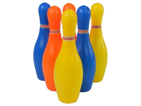 Zestaw Do Gry w Kręgle 6 szt Kolorowe 26 cm LEAN Toys