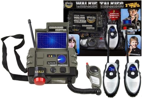 Zestaw Walkie Talkie Baza Krótkofalówki Radio LEAN Toys