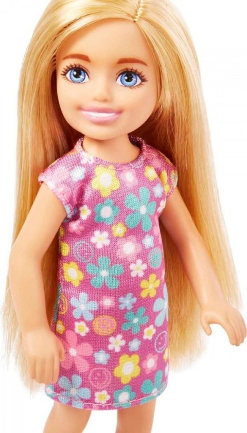 Lalka Barbie Chelsea sukienka w kwiatki Mattel