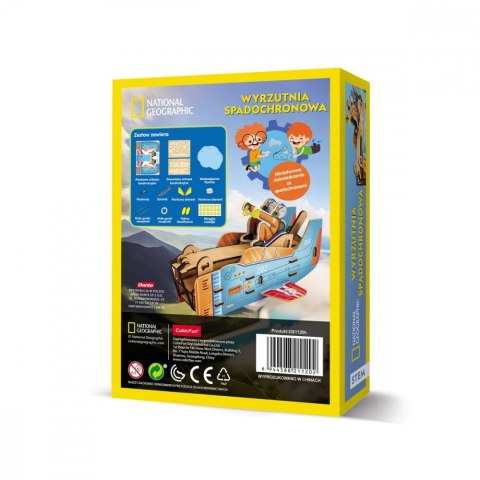 Puzzle 3D National Geographic Wyrzutnia spadochronowa Cubic Fun