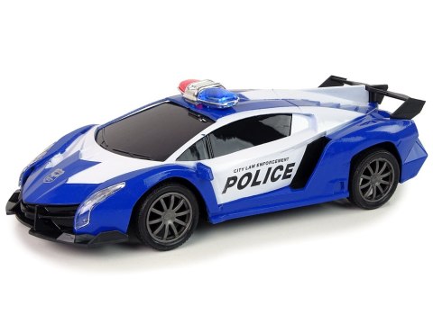 Auto Wyścigowe Policja R/C Zdalnie Sterowane Policyjne + Akumulator LEAN Toys