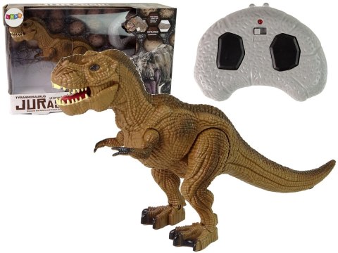 Dinozaur Zdalnie Sterowany Tyranozaur Rex Brązowy LEAN Toys