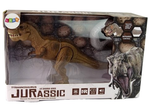 Dinozaur Zdalnie Sterowany Tyranozaur Rex Brązowy LEAN Toys