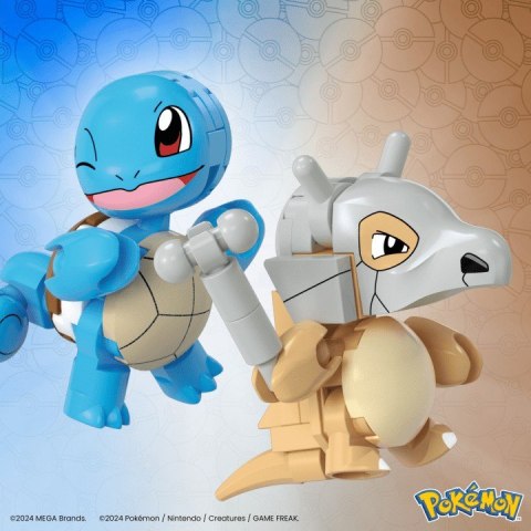 Klocki Mega Pokemon 45 elementów Squirtle i Cubone Mega Bloks