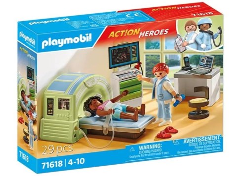 Zestaw figurek Action Heroes 71618 Pacjent podczas rezonansu magnetycznego Playmobil