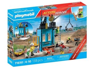 Zestaw figurek Action Heroes 71650 Plac budowy Playmobil