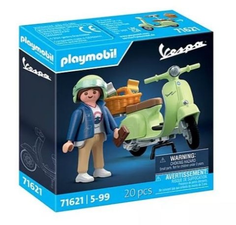 Zestaw figurek Vespa 71621 1969 Vespa 150 Sprint Veloce, jasnozielony Playmobil