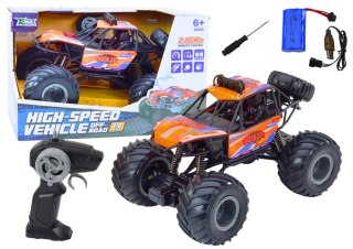 Auto Terenowe Zdalnie Sterowane RC 1:8 Amortyzatory Pomarańczowy LEAN Toys