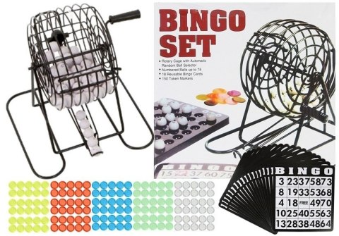 Familijna Gra Losowa Bingo Lotto Metalowe LEAN Toys