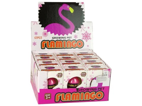 Rosnące Jajo Flaming 6cm Różowe LEAN TOYS