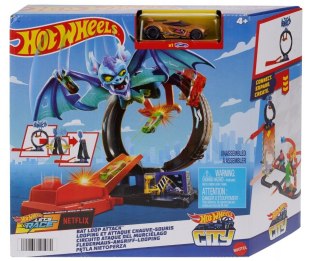 Tor samochodowy City Pętla Nietoperza zestaw Hot Wheels