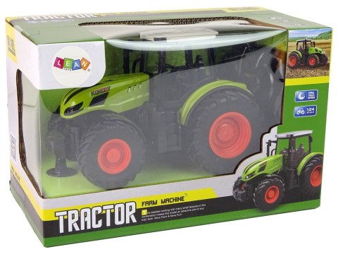 Traktor Zdalnie Sterowany 1:24 R/C Pilot 2,4 G Zielony LEAN Toys