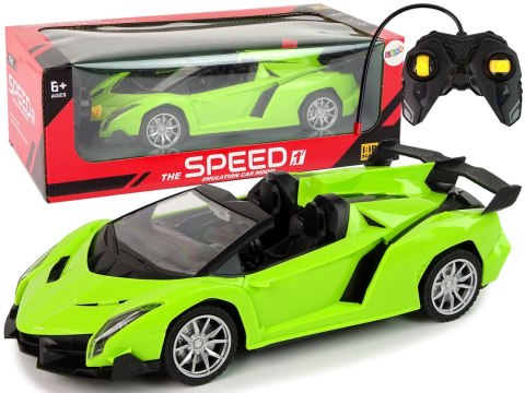 Zdalnie Sterowane Auto Sportowe R/C 1:18 Zielone LEAN Toys