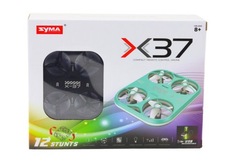 Zdalnie Sterowany Dron RC X37 Syma Czarny LEAN Toys