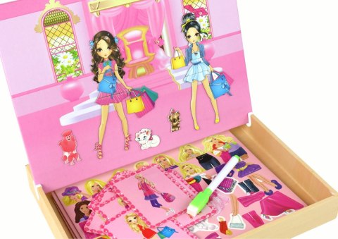 Zestaw Edukacyjnych Puzzli Magnetycznych Z Motywem Barbie LEAN Toys