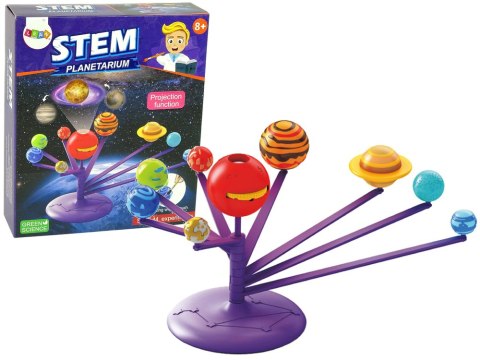 Zestaw Naukowy Planetarium Ruchome Planety Do Pomalowania LEAN Toys