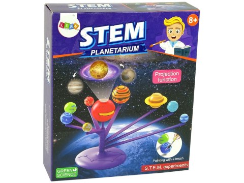 Zestaw Naukowy Planetarium Ruchome Planety Do Pomalowania LEAN Toys