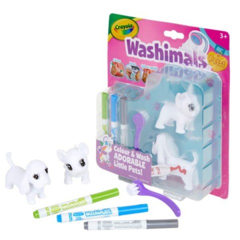 Zestaw kreatywny Crayola Figurki do malowania Washimals Blister Pack Psy Goliath