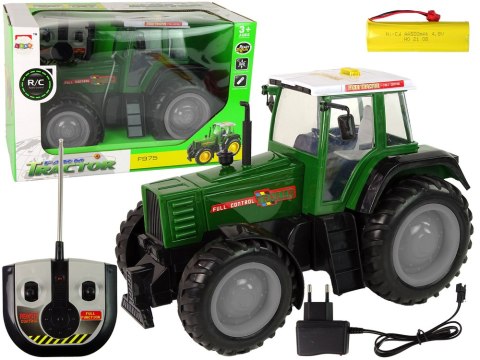 Zielono-Czarny Traktor R/C Zdalnie Sterowany 38 cm LEAN Toys