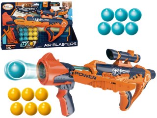 Duży Pistolet Broń Na Piankowe Kulki Air Blaster Wyrzutnia LEAN Toys