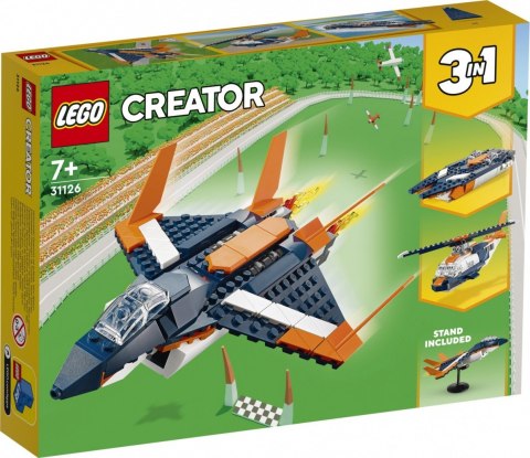 Klocki Creator 31126 Odrzutowiec naddźwiękowy 3 w 1 LEGO