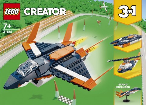 Klocki Creator 31126 Odrzutowiec naddźwiękowy 3 w 1 LEGO