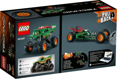 Klocki Technic 42149 Monster Jam Dragon LEGO