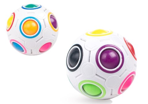 Magiczna Piłka Kula Łamigłówka Cube Magic Ball Układanka Biała LEAN Toys