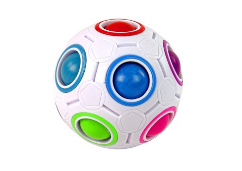 Magiczna Piłka Kula Łamigłówka Cube Magic Ball Układanka Biała LEAN Toys