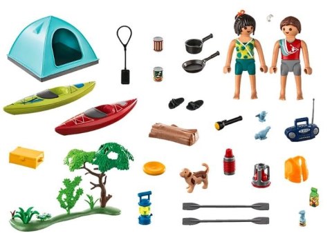 Zestaw z figurkami Family Fun 71425 Biwak pod namiotem Playmobil