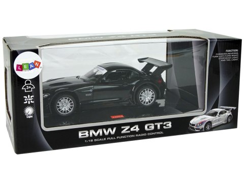 Auto Sportowe R/C 1:18 BMW Z4 GT3 Czarny 2.4 G Światła LEAN Toys