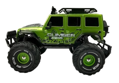 Auto Zdalnie Sterowane R/C Jeep Zielony 2.4G LEAN Toys