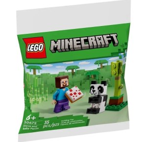 Klocki Minecraft 30672 Steve i mała panda LEGO