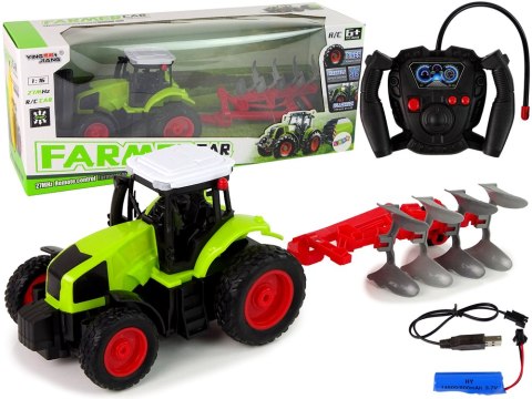 Traktor Zdalnie Sterowany 1:16 Pilot Gumowe Koła LEAN Toys