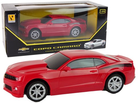 Auto Chevrolet Copo Camaro Napęd Frykcyjny 1:24 Czerwone LEAN Toys