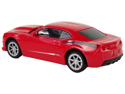 Auto Chevrolet Copo Camaro Napęd Frykcyjny 1:24 Czerwone LEAN Toys