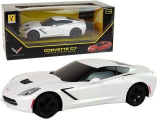 Auto Sportowe Corvette C7 1:24 Białe LEAN Toys