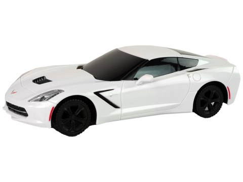 Auto Sportowe Corvette C7 1:24 Białe LEAN Toys