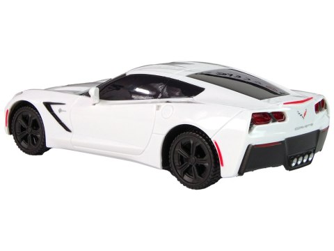 Auto Sportowe Corvette C7 1:24 Białe LEAN Toys